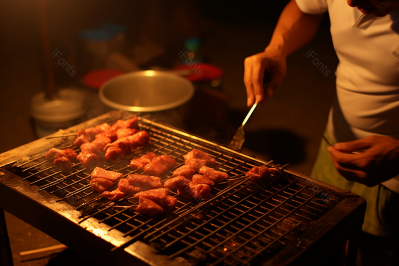 夜晚活动烧烤自助烧烤宵夜,高清,摄影图,摄影图片,图片大全,摄影图免费下载